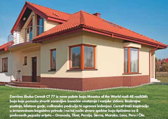 Otkrijte novu kolekciju mozaik završnih žbuka Mosaics of the World® - Ceresit CT 77