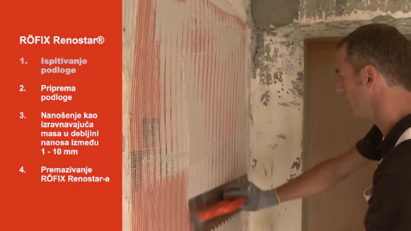 VIDEO: Sanacija zida i stropa univerzalnom masom za renoviranje i izravnavanje