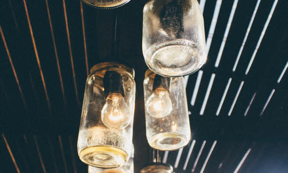Lampa od staklenki