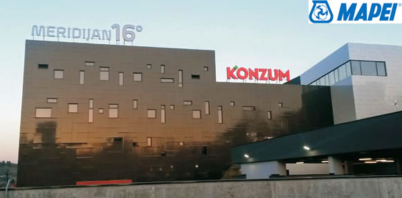Hidroizolacija u poslovno-trgovačkom centru Meridijan 16 u Zagrebu