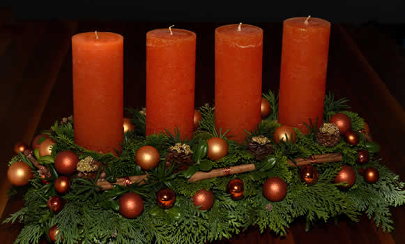 Adventski vijenac od drva