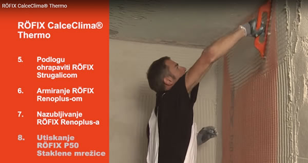 VIDEO: Sanacija unutarnjih i vanjskih zidova s vapnenom žbukom RÖFIX CalceClima® Thermo