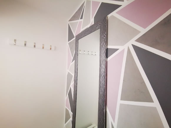 Uradi sam: Geometrijski uzorci na zidu