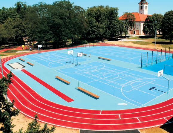 Igralište u Koprivnici - sportski život bez granica uz Mapecoat TNS sustav