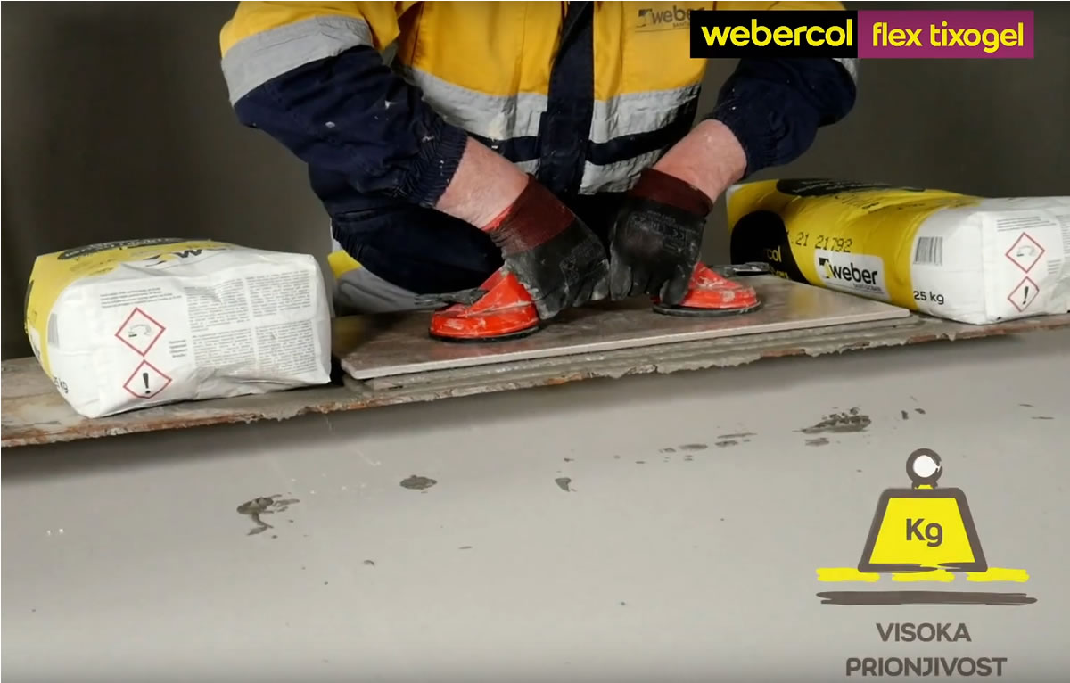 Weber tixogel ljepila - budućnost ljepila za keramiku je stigla