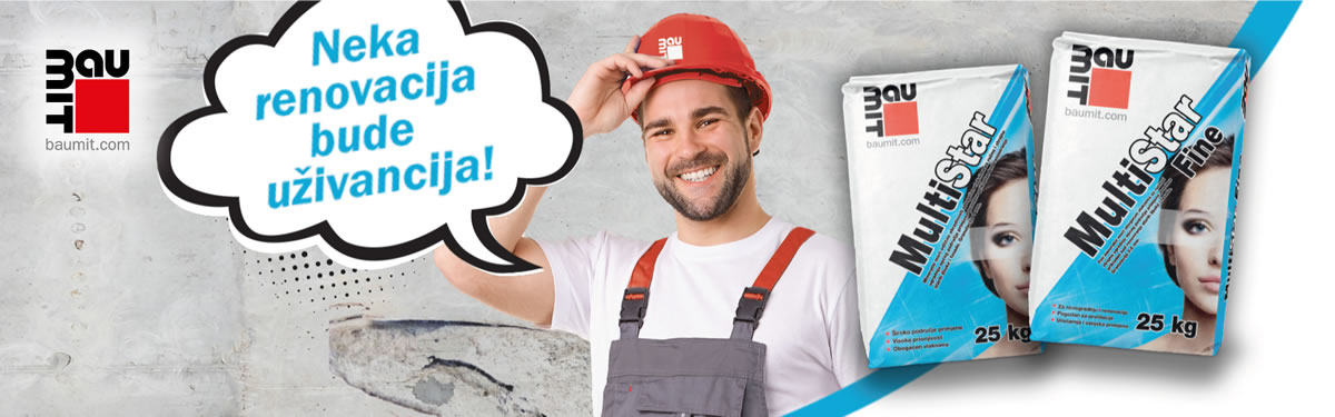 Kako bi renovacija protekla bez problema, tu je MULTISTAR mort!