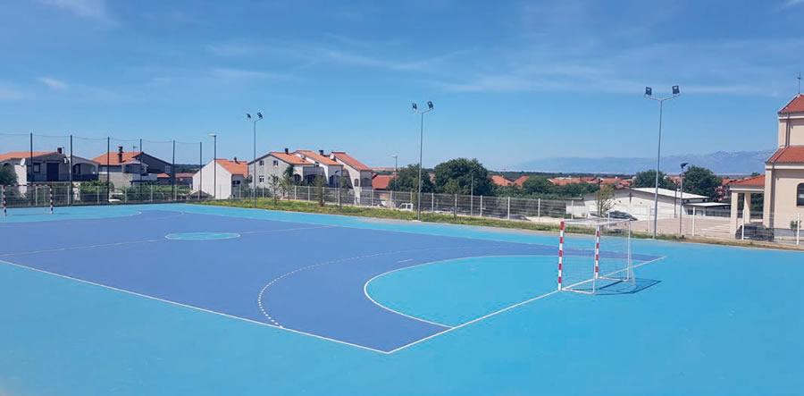 MAPECOAT TNS MULTISPORT COMFORT na igralištima zadarske škole