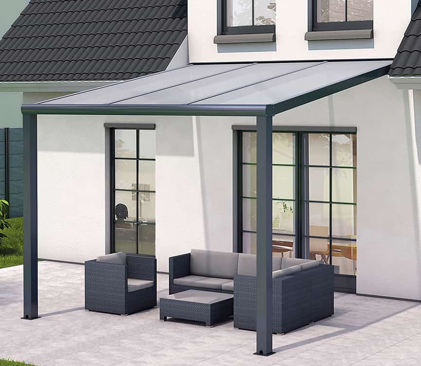 Uživajte u vrtu uz sigurnu i čvrstu nadstrešnicu Terrassendach Pro