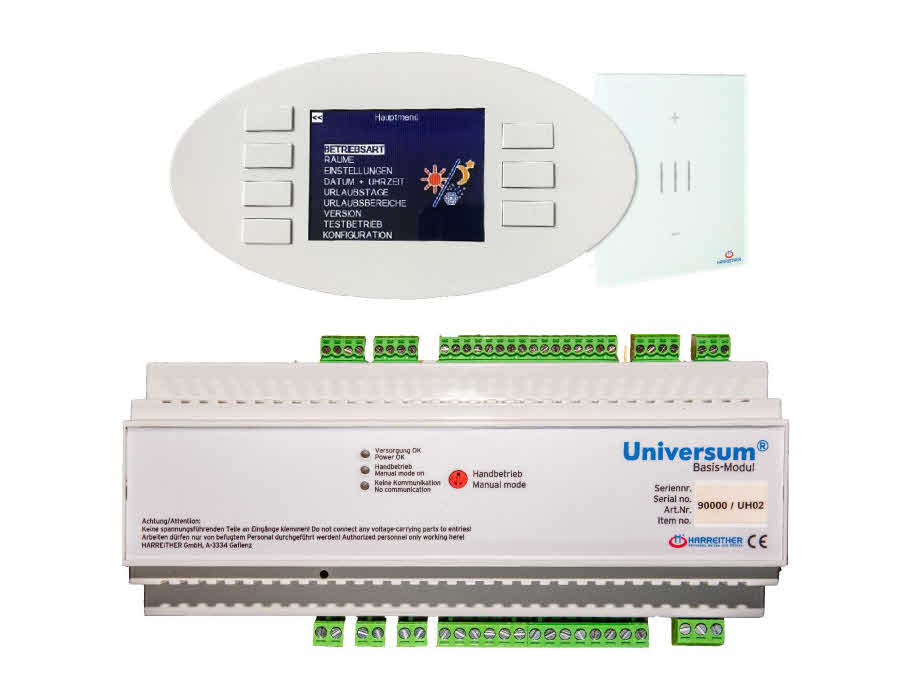 UNIVERSIUM® automatska regulacija grijanja i hlađenja, rasvjete, roleta, navodnjavanje...