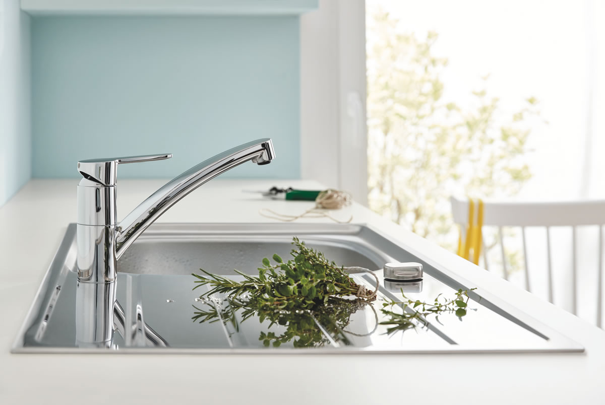 Jednostavne i funkcionalne GROHE Baulines slavine za moderne kuhinje