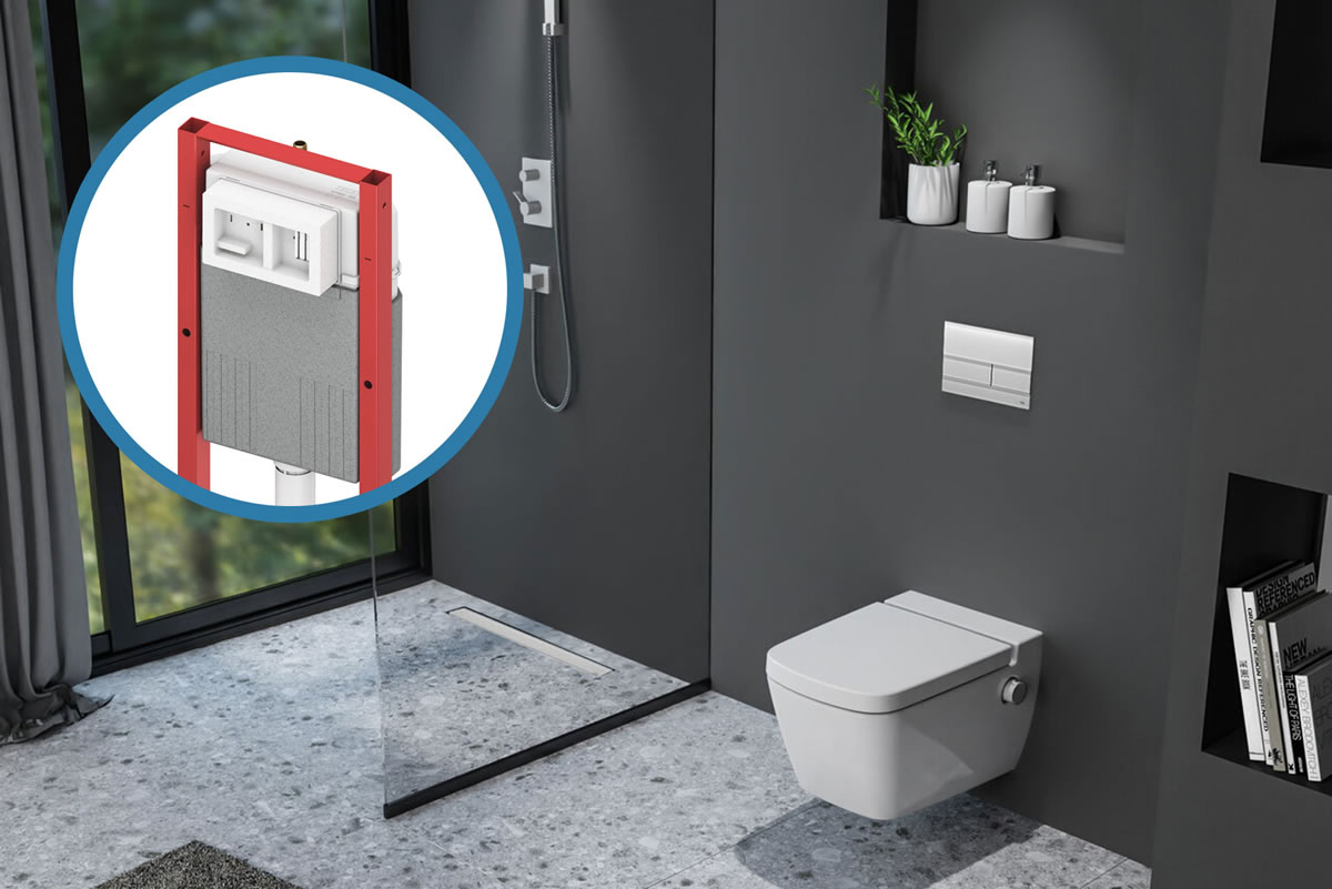 Inovacija za male prostore: novi model ugradbenog vodokotlića TECEbase 320 mm