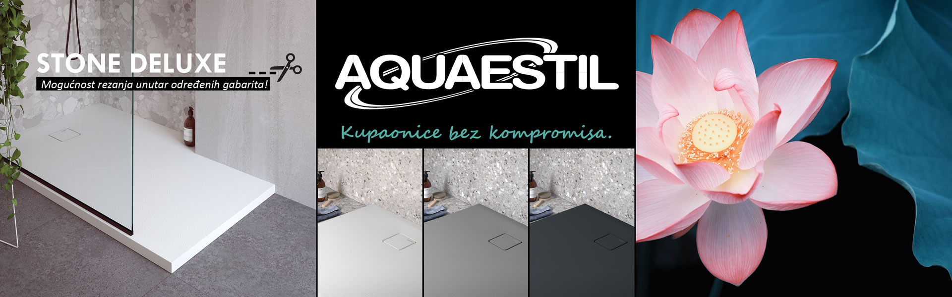 Aquaestil Stone DeLuxe: tuš kada koja se prilagođava – Vama