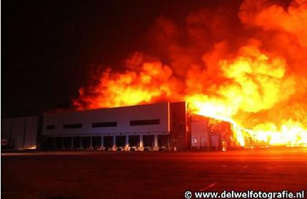 17 November 2012: Fire destroys transportation company Wolter Koops