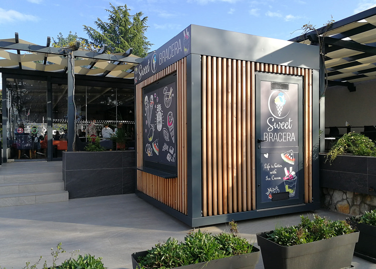 Kiosk kontejner - prodaja sladoleda - GHIA PRO
