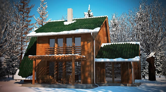 Montažna kuća katnica - vikendica