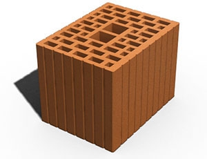 Blok opeka 4,6 LEIERTHERM 25x19x19 cm