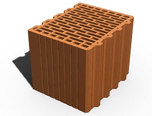 Blok opeka 30 U+Z LEIERTHERM 30x25x23,8 cm