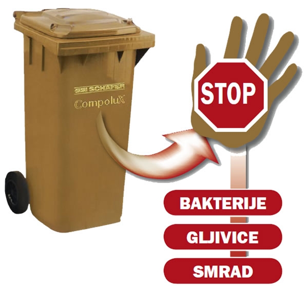 Posuda za biootpad COMPOLUX CL 120 / 240 / 360 l
