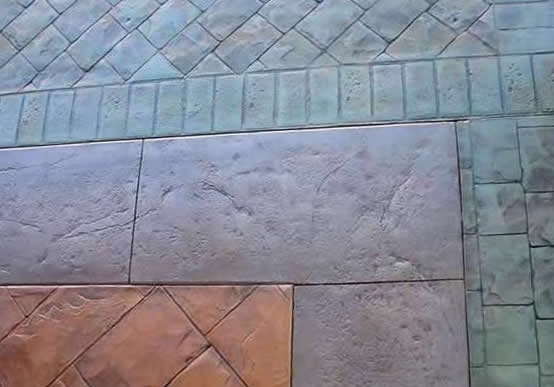 ART FLOOR tiskani beton - efekti (izgled kamenih kocki)