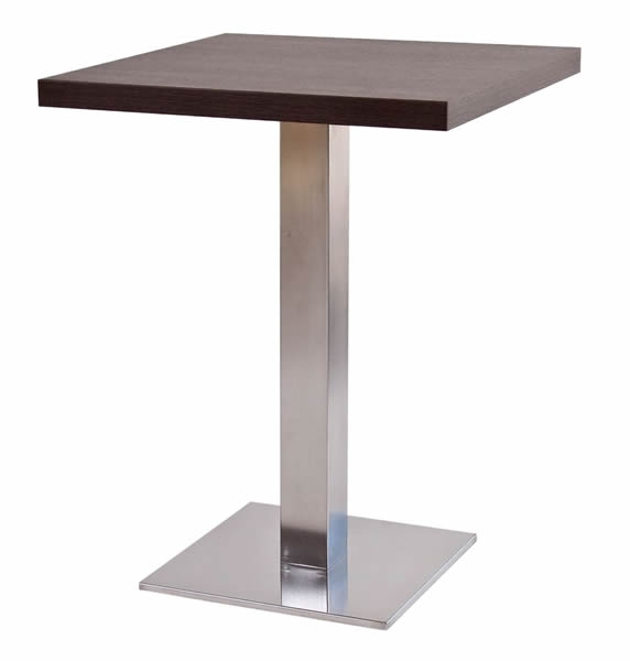 Postolje za stol FLAT 200 - INOX + ploča IVERAL ABS