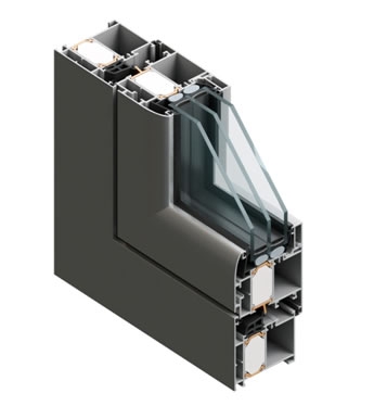 Aluminijski profili za prozore i vrata TERMO 65 F