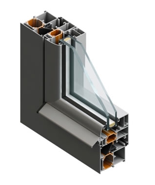 Aluminijski profili za prozore i vrata TERMO 60