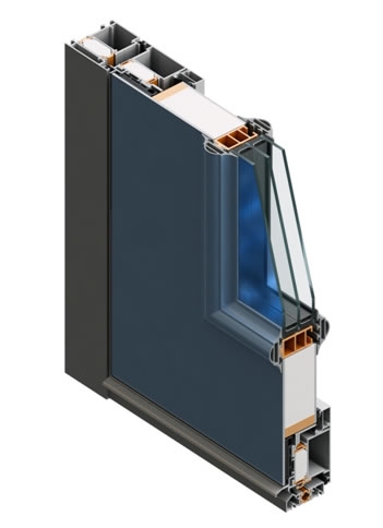 Aluminijski profili za vrata TERMO 65 VP