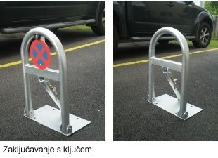 Preklopni branik za rezerviranje parkirnog mjesta - čuvar parkinga