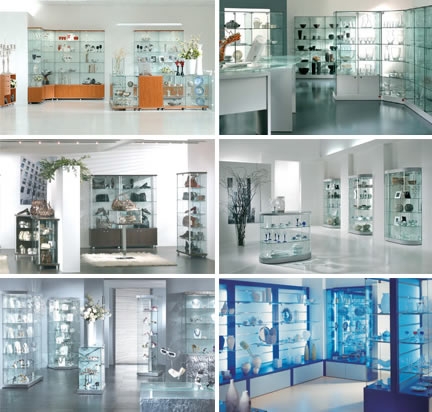 Staklene izložbene vitrine