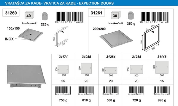 Vratašca za kade