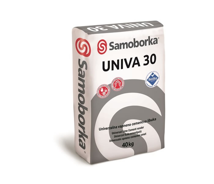 UNIVA 30 - Unutarnja i vanjska vapneno cementna podložna strojna žbuka