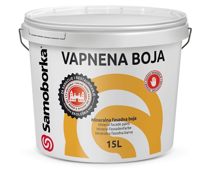 VAPNENA BOJA UNUTARNJA - Unutarnja mineralna boja pogodna za sanacijske i restauratorske radove