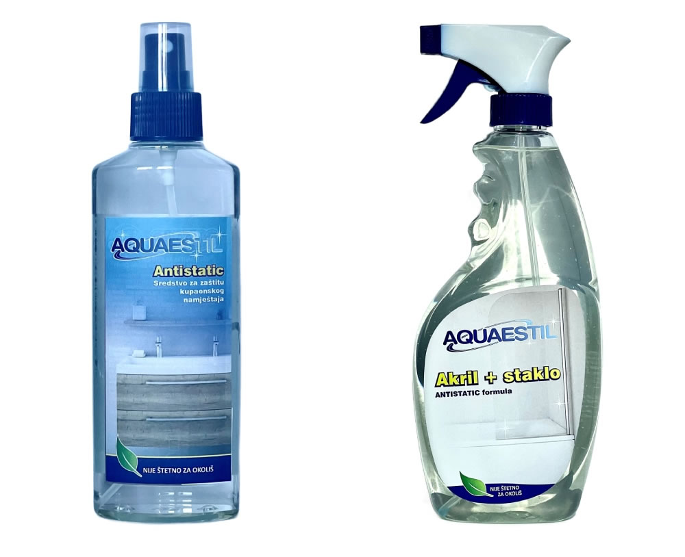 Sredstva za čišćenje Aquaestil (akrilnih kada, tuš kada, tuš kabina, zaštita kupaonskog namještaja)