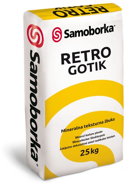 RETRO GOTIK - Mineralna žbuka za završnu zaštitno-dekorativnu obradu vanjskih i unutarnjih zidova