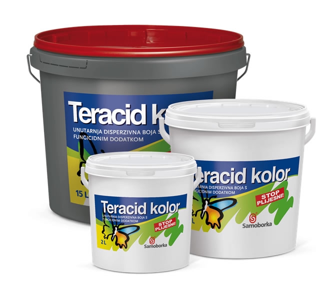 TERACID KOLOR - Unutarnja disperzijska boja s fungicidnim dodatkom