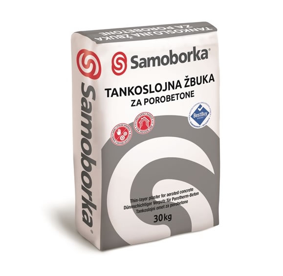 Tankoslojna žbuka za porobetone