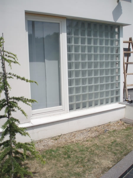 Zid od staklene opeke - ulaz u kuću 2