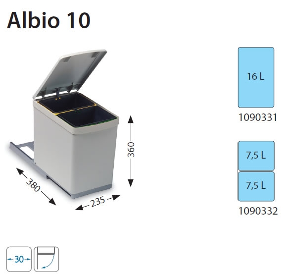 Alveus posuda za otpatke ALBIO 10