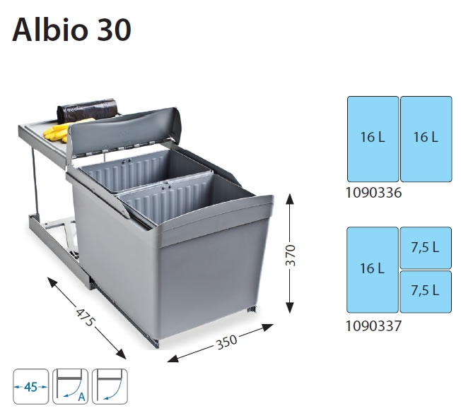 Alveus posuda za otpatke ALBIO 30