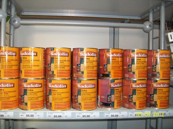 Završna dekorativno zaštitna lak lazura za drvo SADOLIN EXTRA