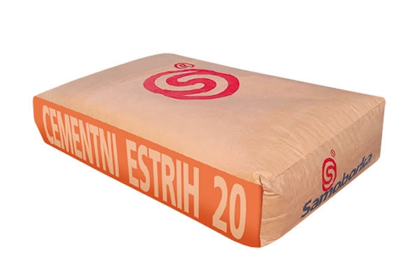 CEMENTNI ESTRIH 20 - mort za izradu vezanog i plivajućeg estriha (glazura)