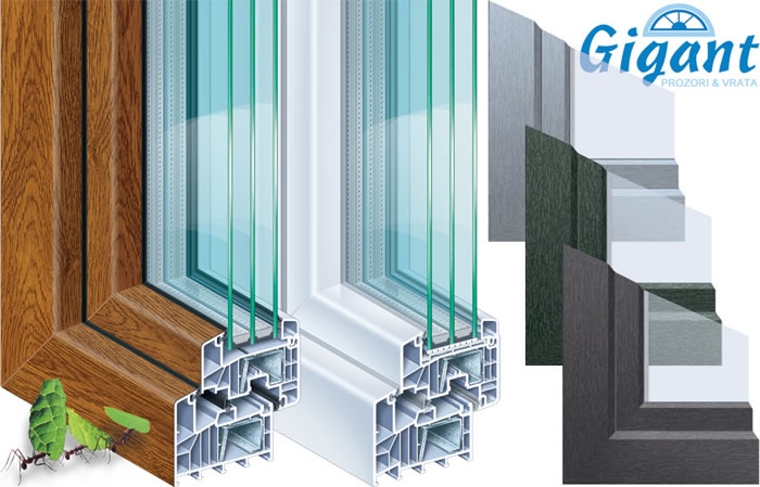 Gigant 88plus - PVC profili za prozore i vrata (certificiran i za pasivne kuće)