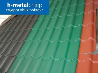 Krovni čelični pokrov u obliku crijepa H-METAL