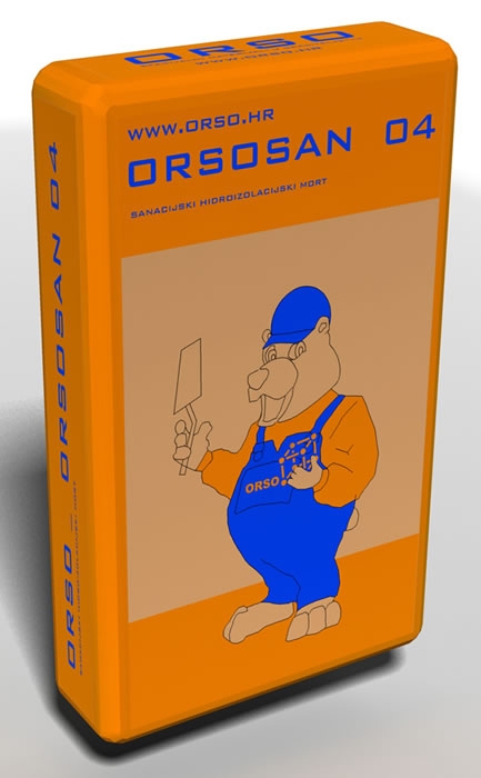 ORSOSAN 04 - Vodootporni, paropropustni, jednokomponentni, reparaturni cementni mort otporan na smrzavanje