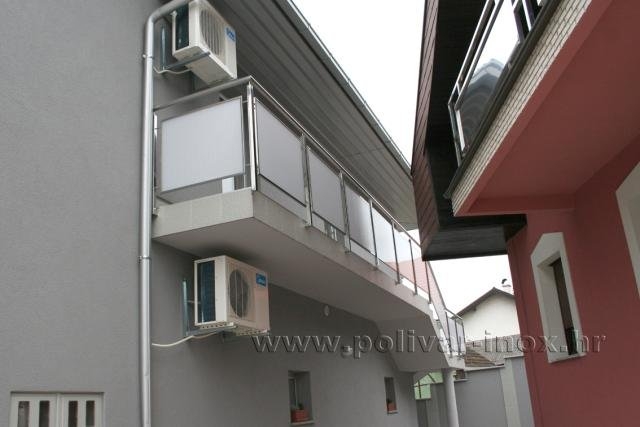 Inox balkonske ograde sa staklom
