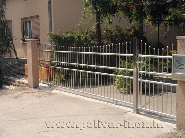 Inox dvorišna klizna ograda 1