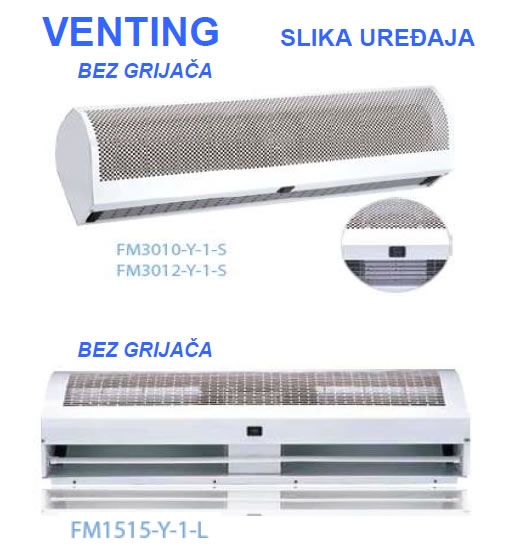 Zračna zavjesa Venting