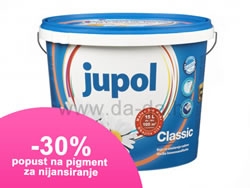 JUPOL KLASIK - bijela unutarnja boja za zidove