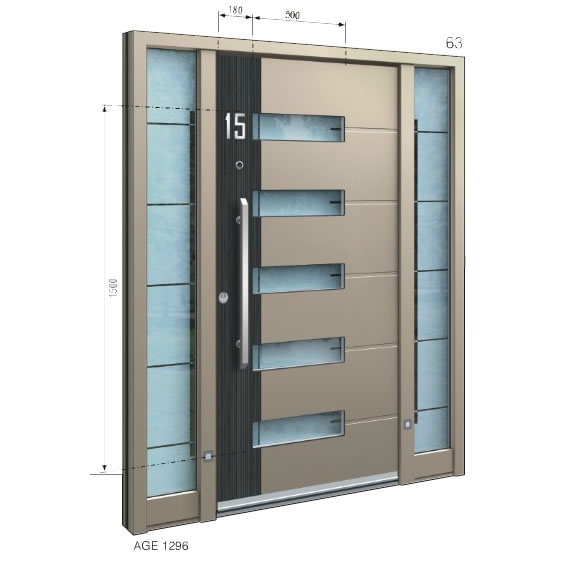 1296 AGE INOTHERM Aluminijska ulazna vrata