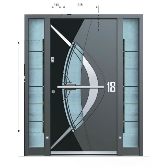 1125 AAE INOTHERM Aluminijska ulazna vrata